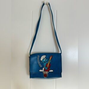 Retro Blue Smurf Shoulder Bag